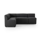 Augustine Dining Banquette, L-Shape in FIQA Boucle Charcoal from Four Hands - Luna Furniture
