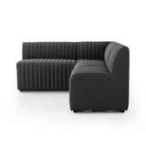 Augustine Dining Banquette, L-Shape in FIQA Boucle Charcoal from Four Hands - Luna Furniture