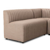 Augustine Dining Banquette, L-Shape in Crypton Nomad Taupe from Four Hands - Luna Furniture