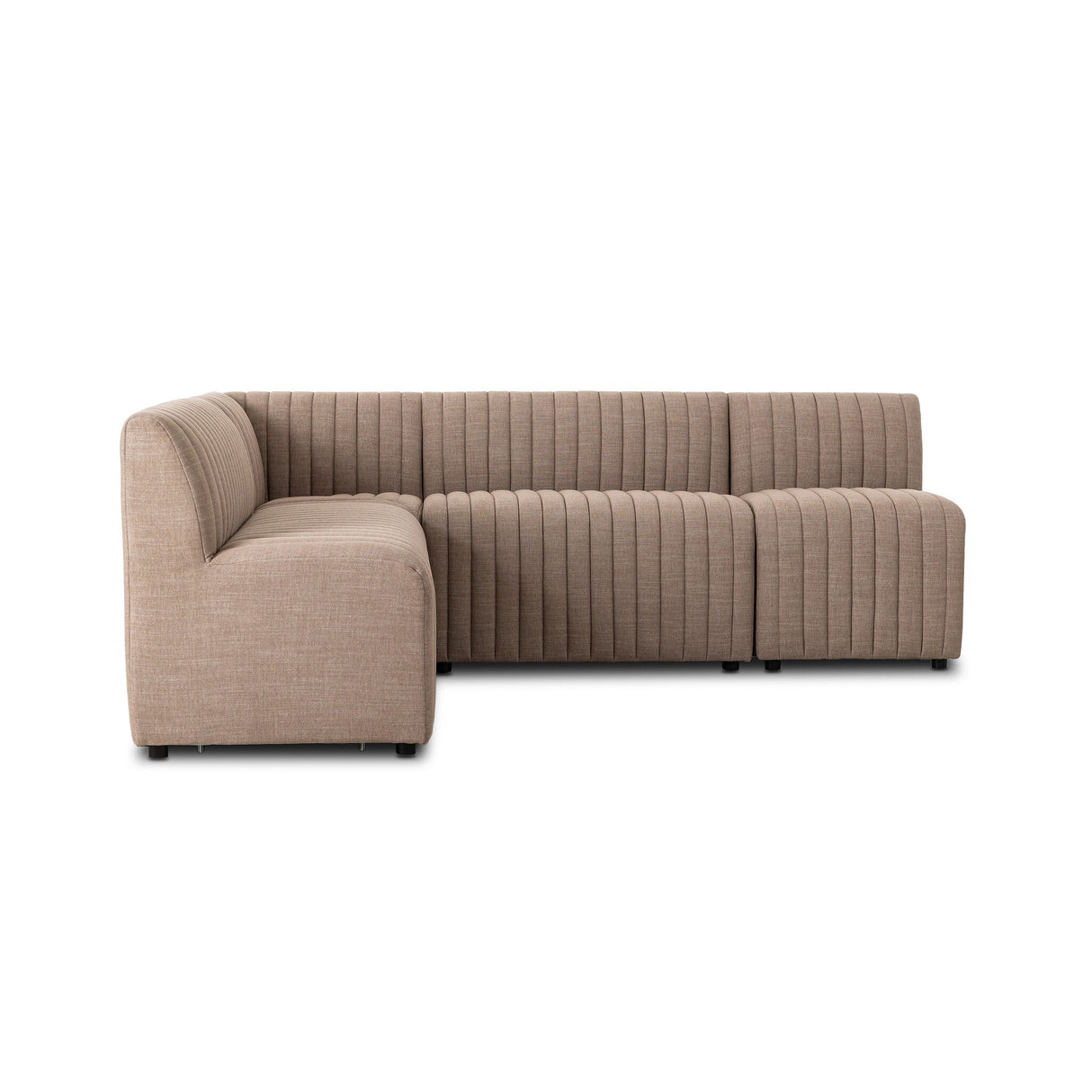Augustine Dining Banquette, L-Shape in Crypton Nomad Taupe from Four Hands - Luna Furniture