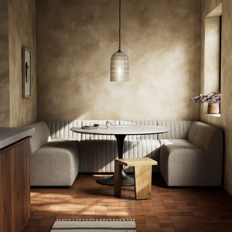Augustine Dining Banquette, U Shape in Orly Natural from Four Hands - Luna Furniture