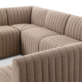 Augustine Dining Banquette, U Shape in Crypton Nomad Taupe from Four Hands - Luna Furniture