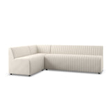 Augustine Dining Banquette, L-Shape in Capri Oatmeal from Four Hands - Luna Furniture
