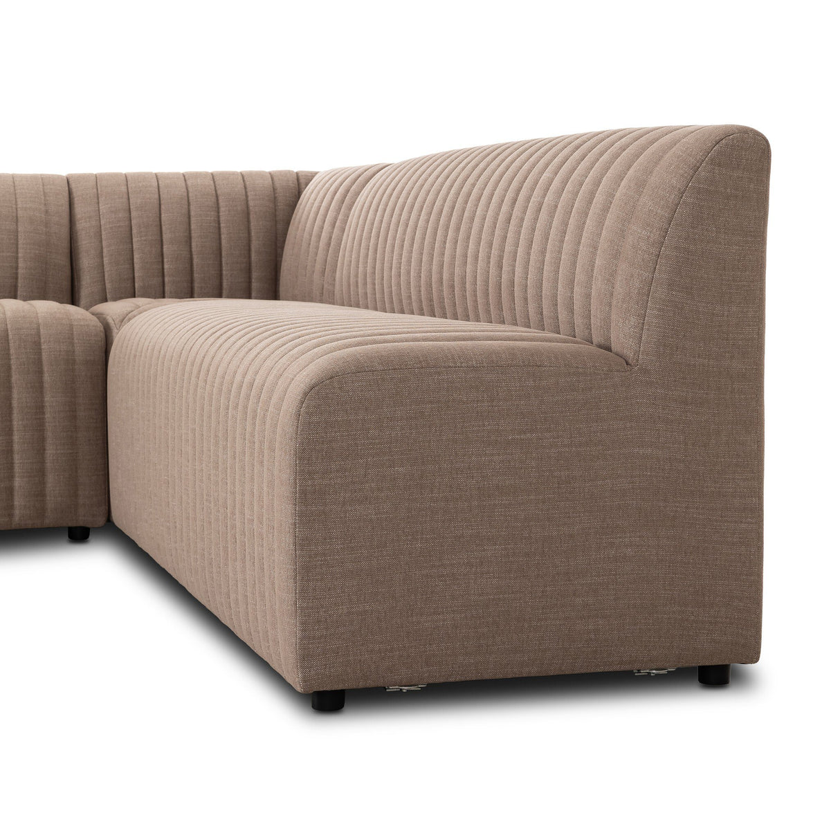 Augustine Dining Banquette, L-Shape in Crypton Nomad Taupe from Four Hands - Luna Furniture