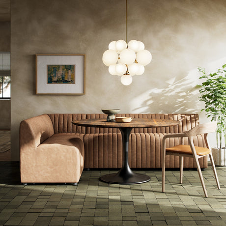 Augustine Dining Banquette, L-Shape in Palermo Drift from Four Hands - Luna Furniture