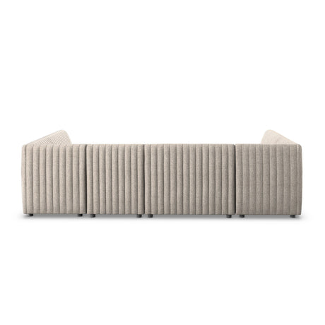 Augustine Dining Banquette, U Shape in Orly Natural from Four Hands - Luna Furniture