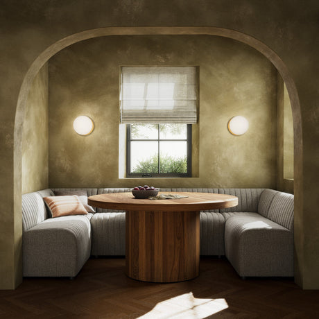 Augustine Dining Banquette, U Shape in Orly Natural from Four Hands - Luna Furniture