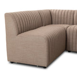 Augustine Dining Banquette, U Shape in Crypton Nomad Taupe from Four Hands - Luna Furniture