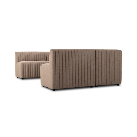 Augustine Dining Banquette, U Shape in Crypton Nomad Taupe from Four Hands - Luna Furniture