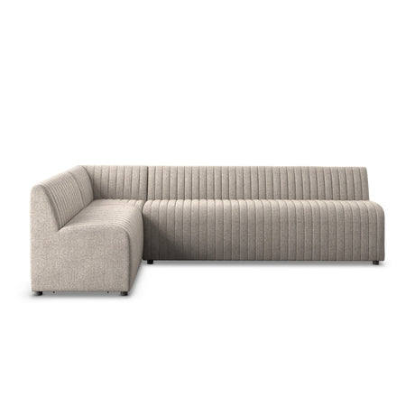 Augustine Dining Banquette, L-Shape in Orly Natural from Four Hands - Luna Furniture