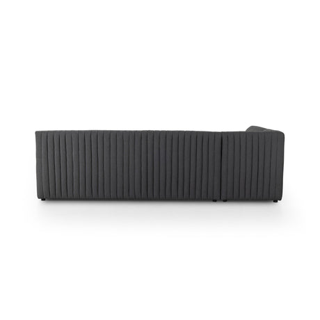 Augustine Dining Banquette, L-Shape in FIQA Boucle Charcoal from Four Hands - Luna Furniture