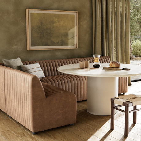 Augustine Dining Banquette, L-Shape in Palermo Drift from Four Hands - Luna Furniture