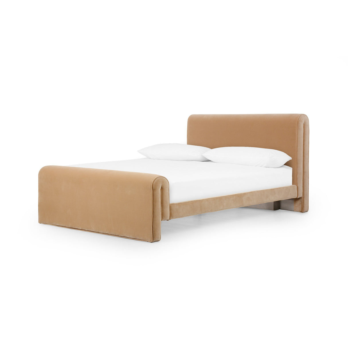 Mitchell Bed in Surrey Camel from Four Hands - Luna Furniture