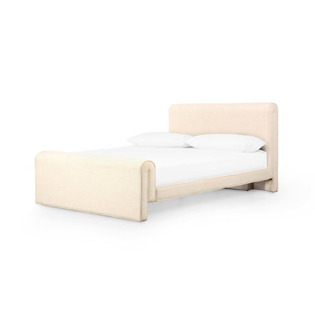 Mitchell Bed in Thames Cream from Four Hands - Luna Furniture