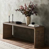 Leo Console Table in Rustic Grey from Four Hands - Luna Furniture