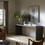 Leo Console Table in Smoked Black from Four Hands - Luna Furniture