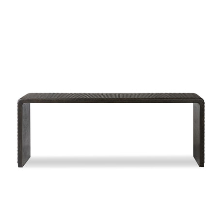Leo Console Table in Smoked Black from Four Hands - Luna Furniture