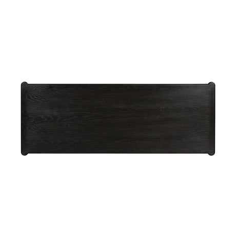 Toulouse Executive Desk in Distressed Black from Four Hands - Luna Furniture