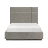 Paola Forest Green Eastern King Upholstered Platform Bed from Homelegance - Luna Furniture