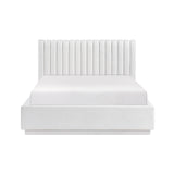 Mulvane Natural Queen Upholstered Platform Bed from Homelegance - Luna Furniture