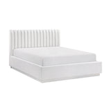 Mulvane Natural Queen Upholstered Platform Bed from Homelegance - Luna Furniture