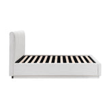 Paola Forest Green Eastern King Upholstered Platform Bed from Homelegance - Luna Furniture