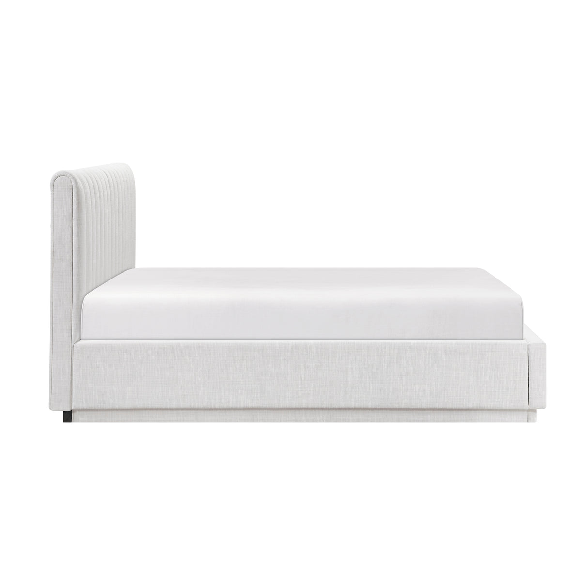 Paola Forest Green Eastern King Upholstered Platform Bed from Homelegance - Luna Furniture