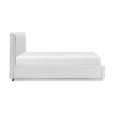 Paola Forest Green Eastern King Upholstered Platform Bed from Homelegance - Luna Furniture
