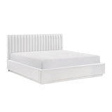 Mulvane Natural California King Upholstered Platform Bed from Homelegance - Luna Furniture