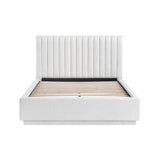 Mulvane Natural Full Upholstered Platform Bed from Homelegance - Luna Furniture