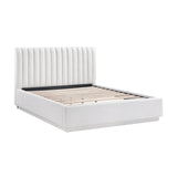 Mulvane Natural Full Upholstered Platform Bed from Homelegance - Luna Furniture