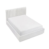 Mulvane Natural Full Upholstered Platform Bed from Homelegance - Luna Furniture