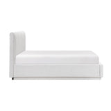 Mulvane Natural Full Upholstered Platform Bed from Homelegance - Luna Furniture