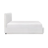 Mulvane Natural Eastern King Upholstered Platform Bed from Homelegance - Luna Furniture