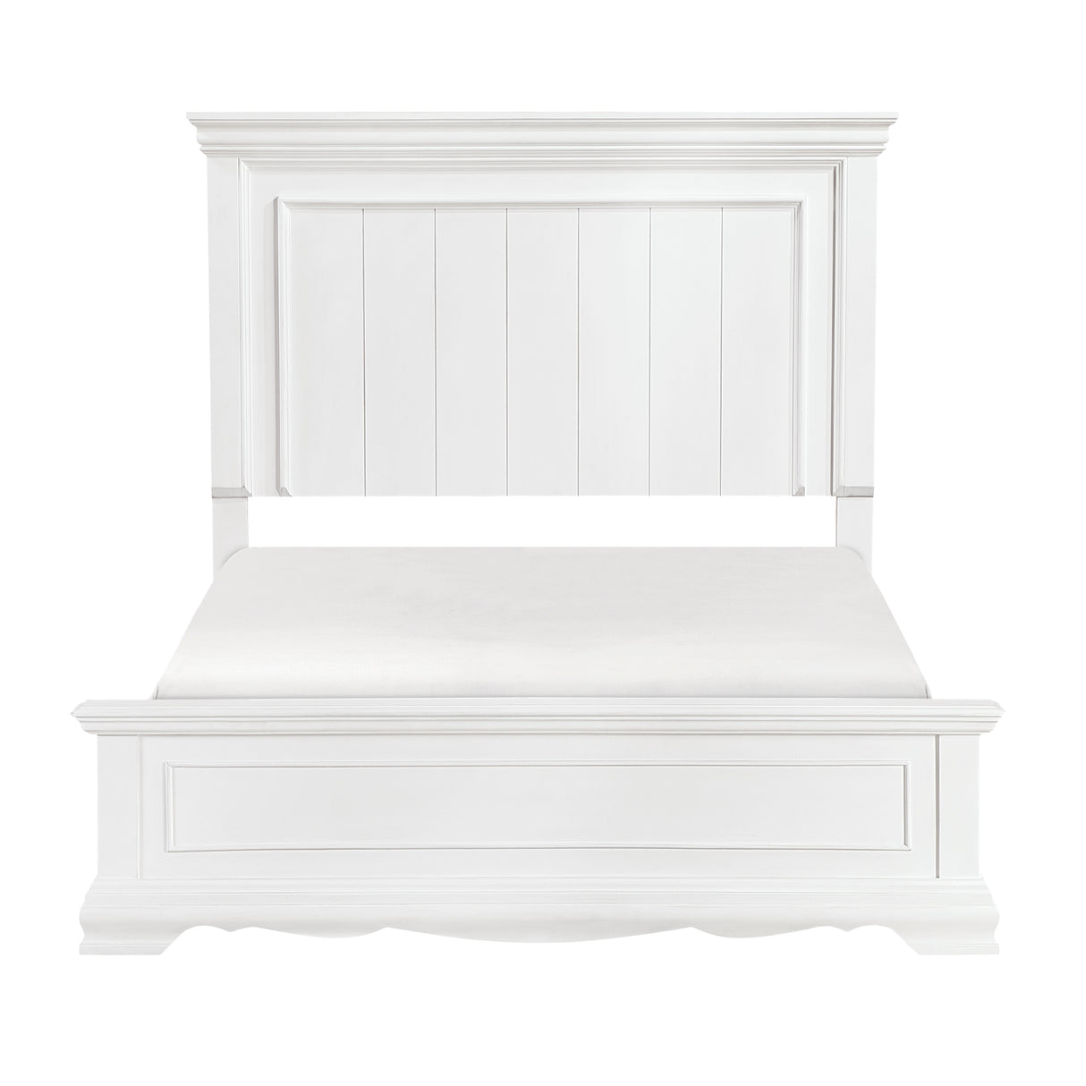 York White Queen Bed from Homelegance - Luna Furniture