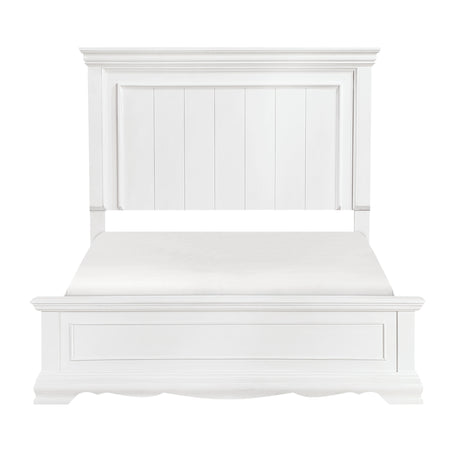 York White Queen Bed from Homelegance - Luna Furniture