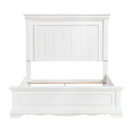 York White Queen Bed from Homelegance - Luna Furniture