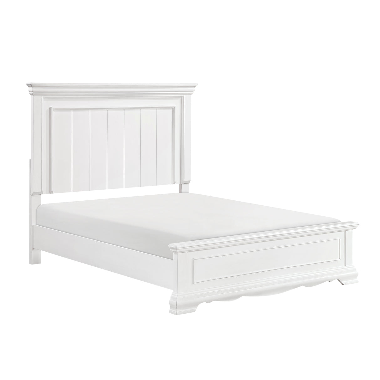 York White Queen Bed from Homelegance - Luna Furniture
