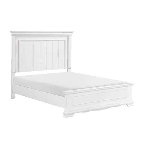 York White Queen Bed from Homelegance - Luna Furniture