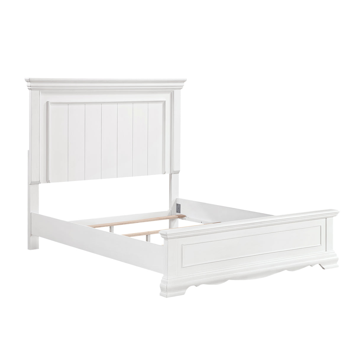 York White Queen Bed from Homelegance - Luna Furniture