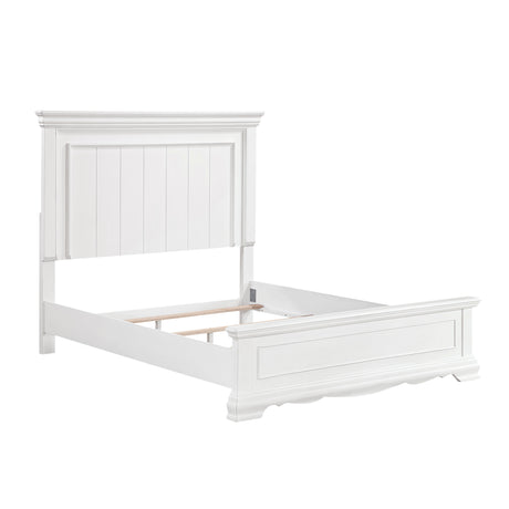 York White Queen Bed from Homelegance - Luna Furniture