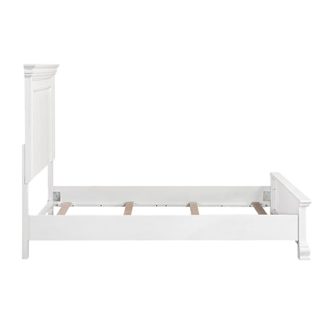 York White Queen Bed from Homelegance - Luna Furniture