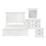 York White 5pc Set (QB+NS+DR+MR+CH) from Homelegance - Luna Furniture