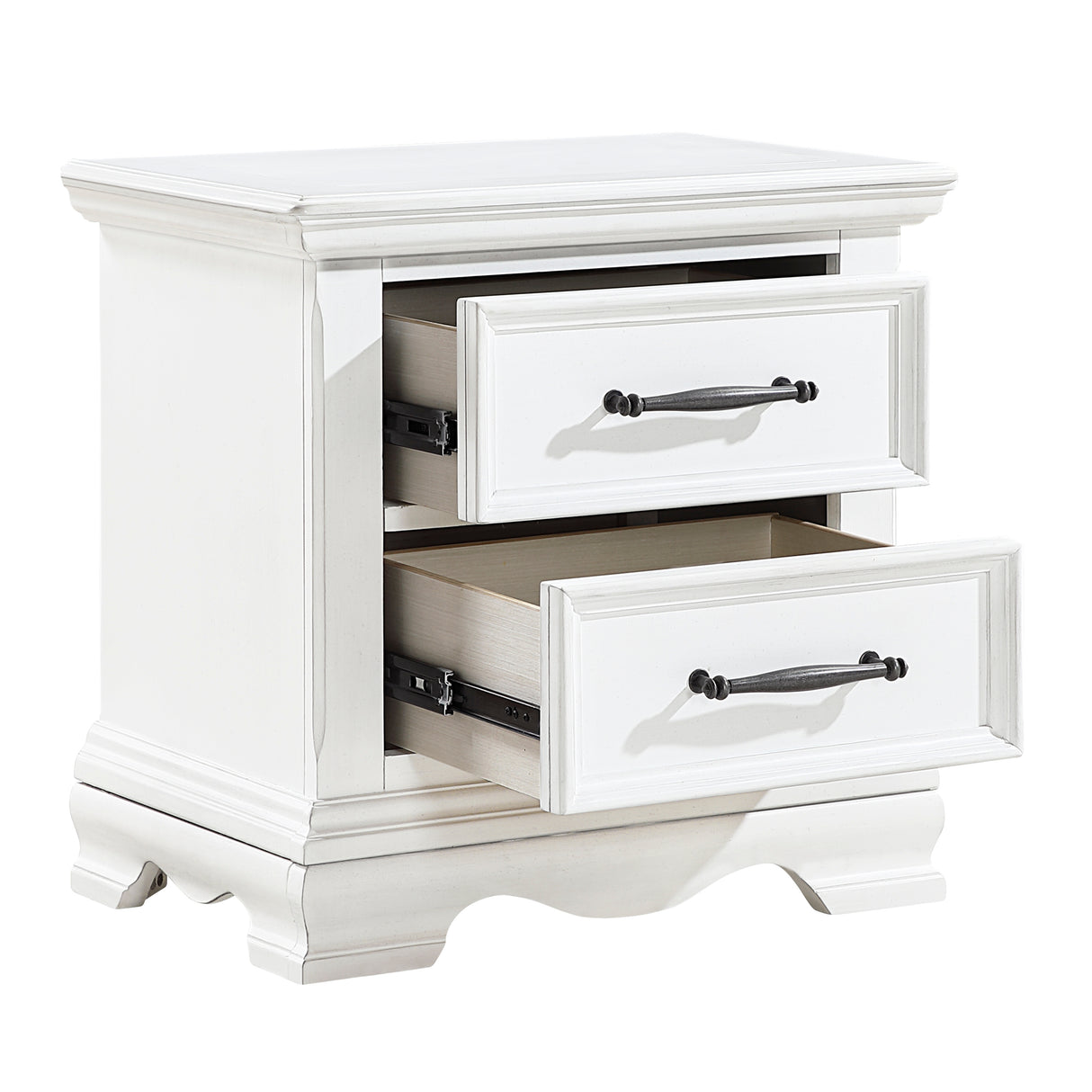 York White Night Stand from Homelegance - Luna Furniture
