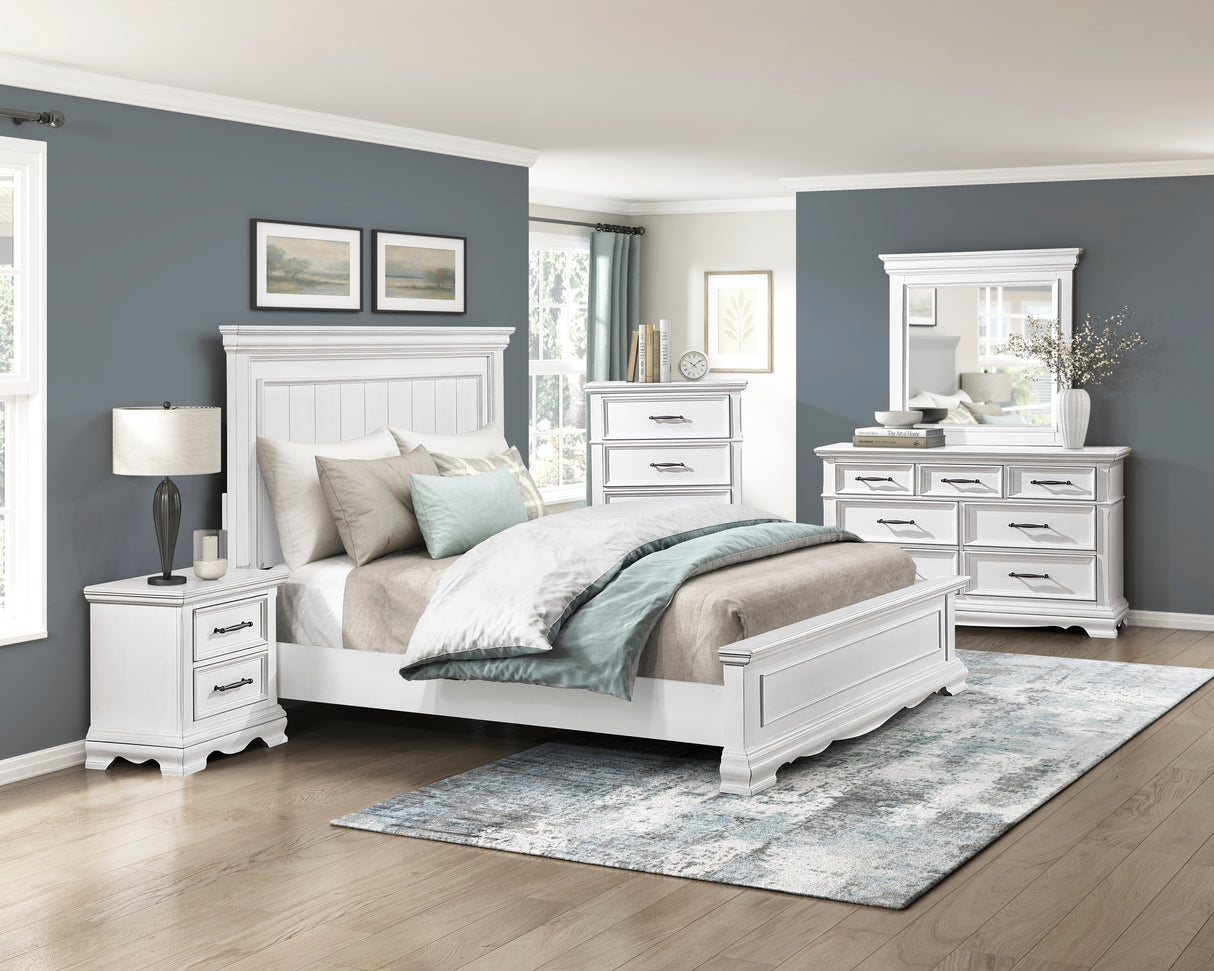 York White Night Stand from Homelegance - Luna Furniture