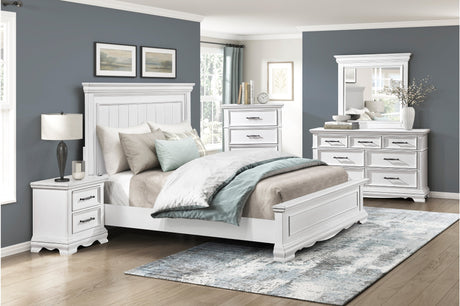 York White Panel Bedroom Set from Homelegance - Luna Furniture