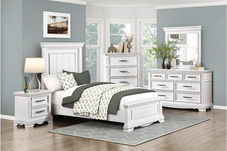 York White Youth Panel Bedroom Set from Homelegance - Luna Furniture