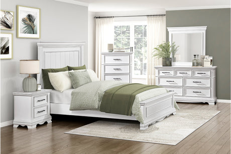 York White Youth Panel Bedroom Set from Homelegance - Luna Furniture