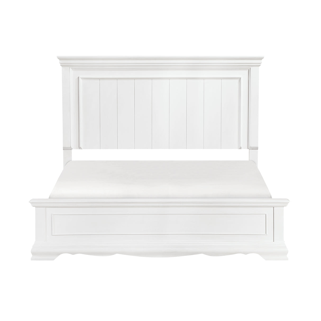 York White Eastern King Bed from Homelegance - Luna Furniture
