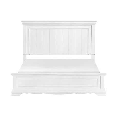 York White Eastern King Bed from Homelegance - Luna Furniture
